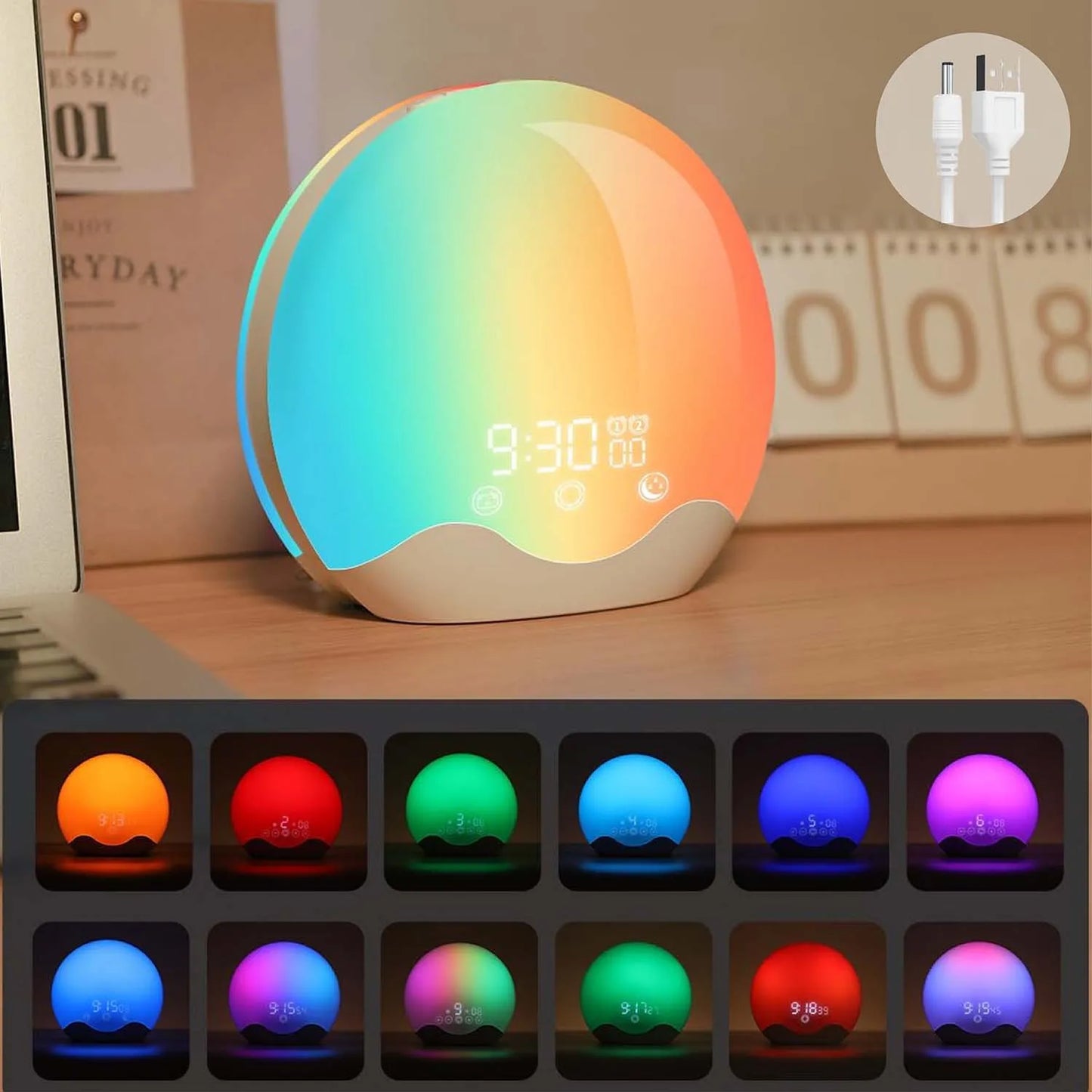 Wake up light met touchscreen – Makkelijk instellen