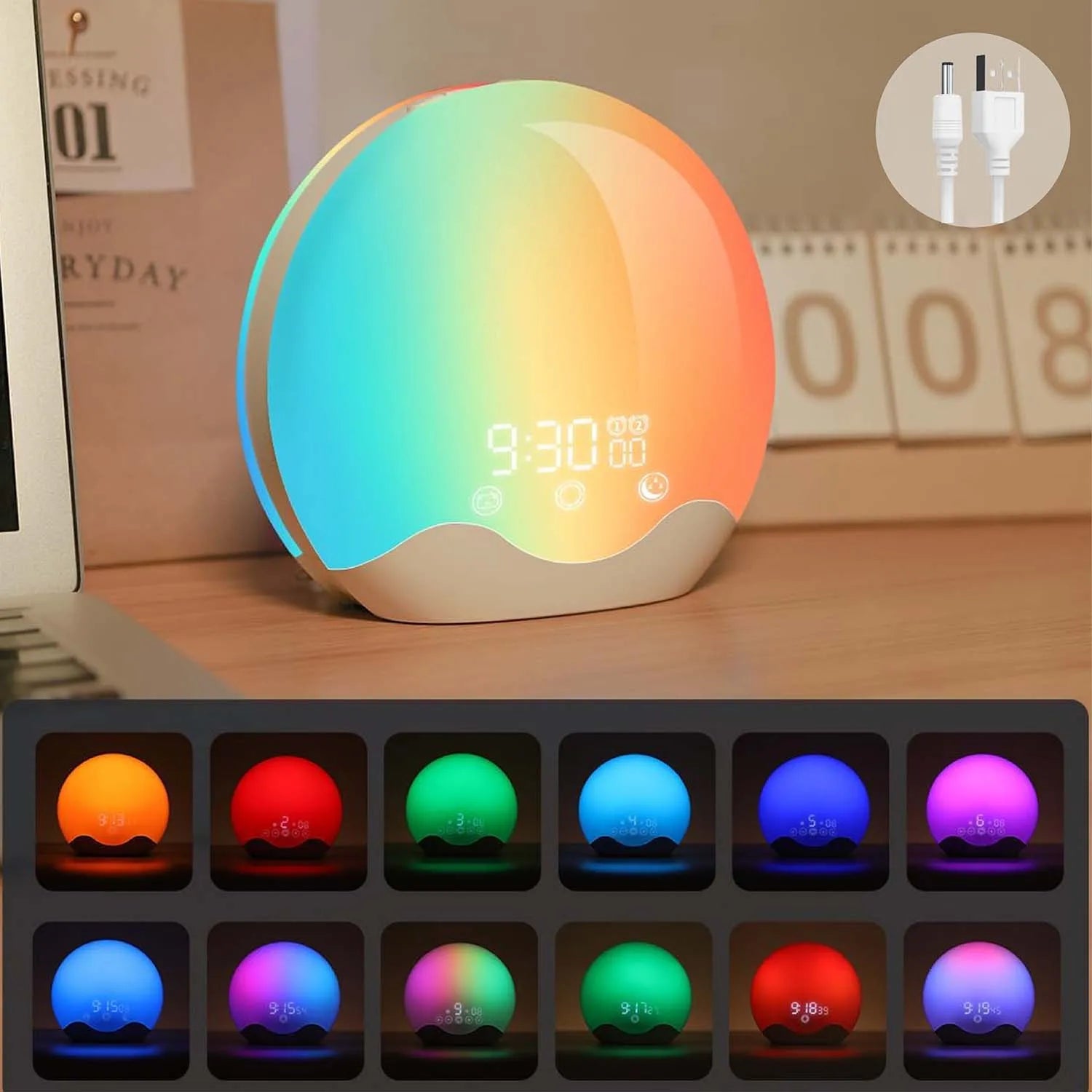 Wake up light met touchscreen – Makkelijk instellen