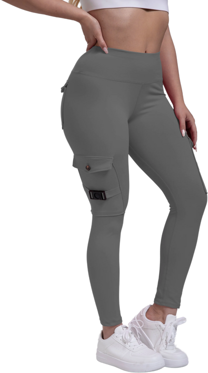 Yoga kleding met lange legging en crop top