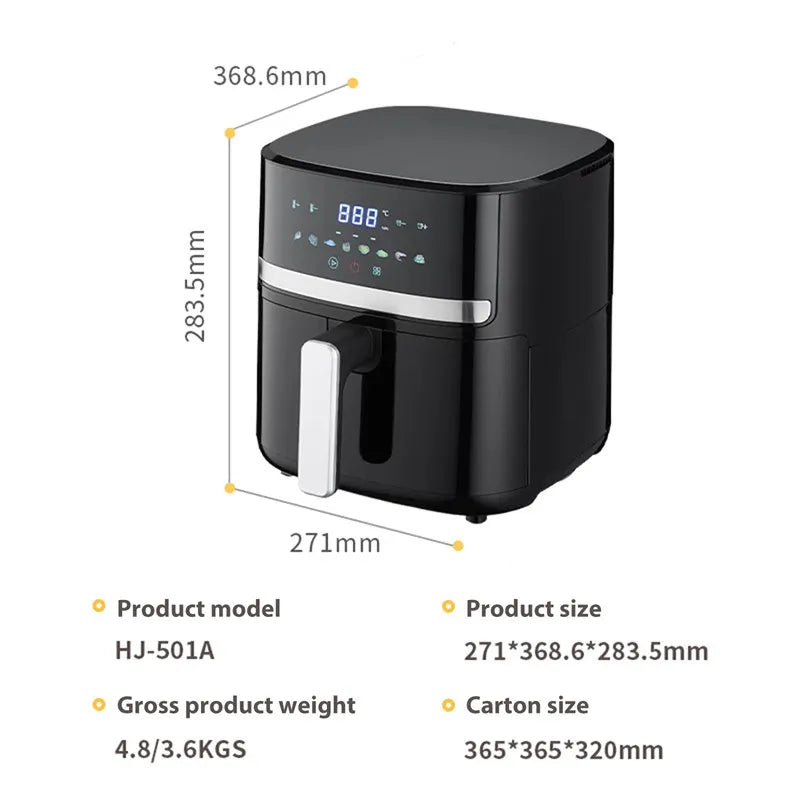 Action airfryer met handige greep – Eenvoudig uitnemen