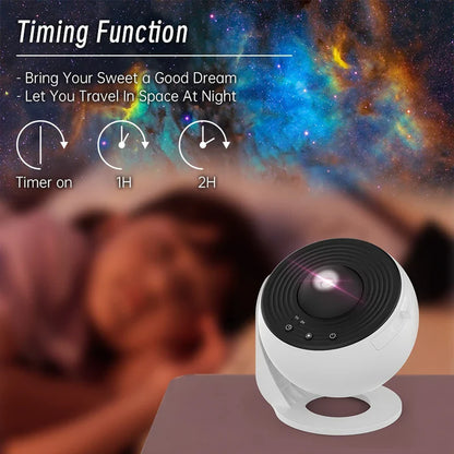 Sterrenhemel projector met zachte muziek