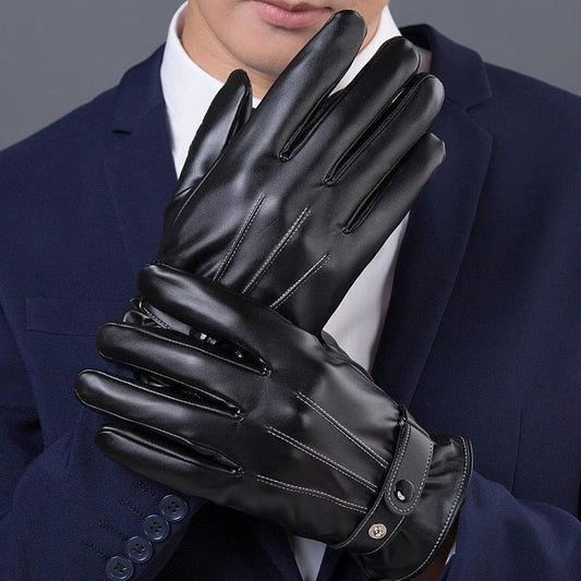 Chique leren handschoenen voor mannen