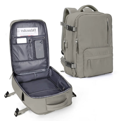 Rugzak als handbagage met handvat bovenop