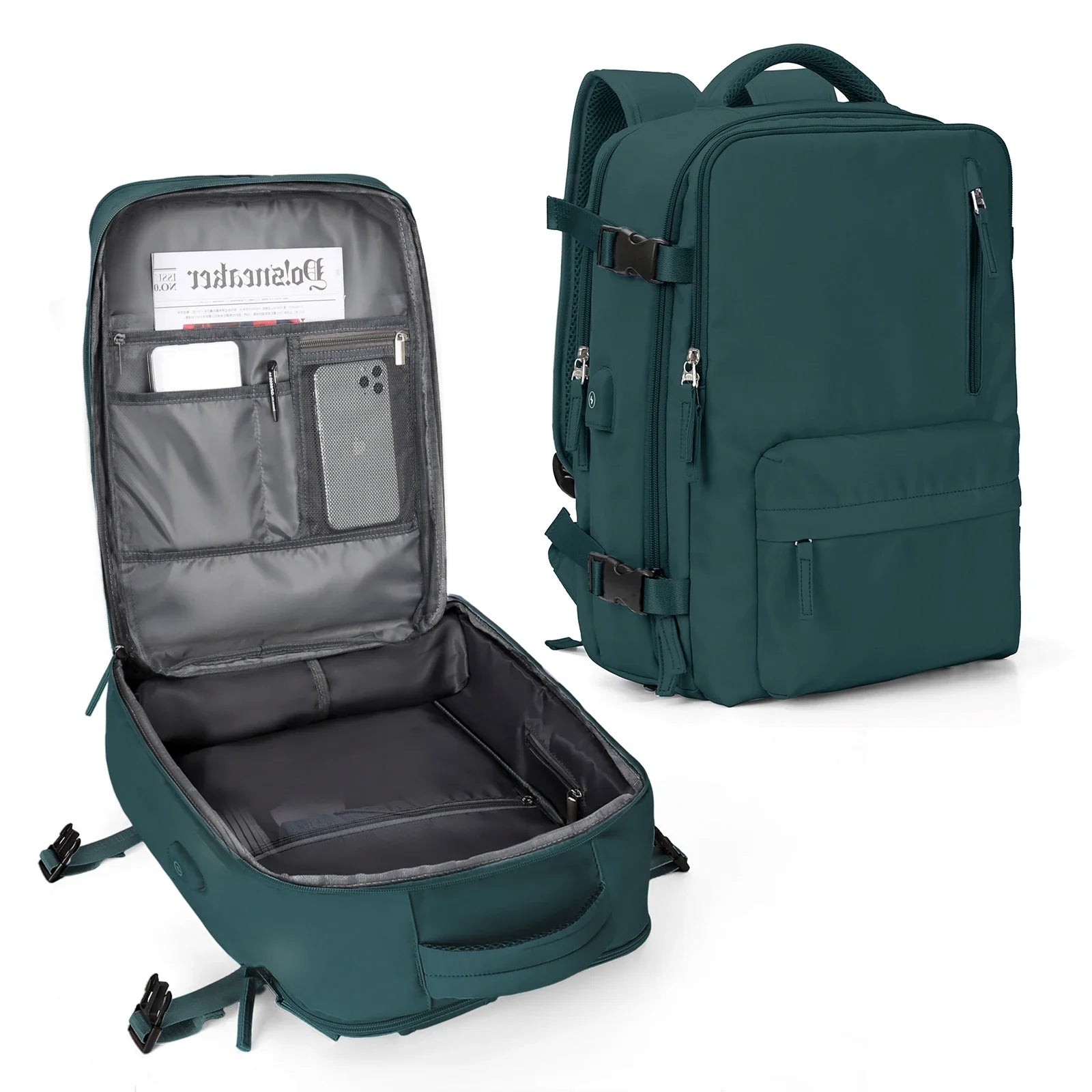 Slimme rugzak 40x30x20 met USB-aansluiting