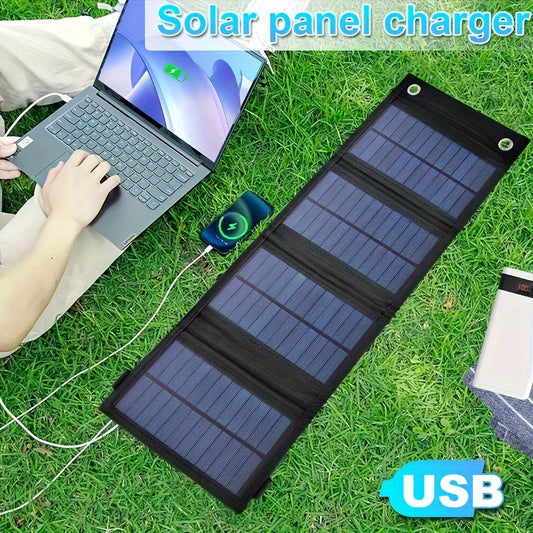 Mobiel zonnepaneel camper met USB-uitgang – Voor telefoons en gadgets