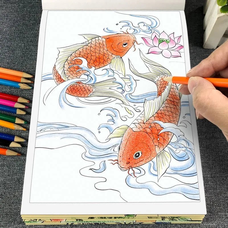 Kleurboek voor volwassen in kunststijl – Voor de creatieve ziel
