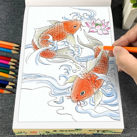 Kleurboek voor volwassen in kunststijl – Voor de creatieve ziel