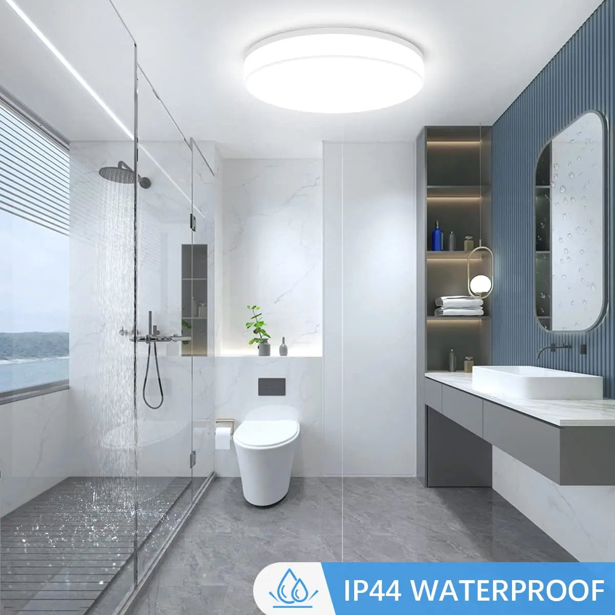 Waterdichte plafondlamp badkamer – Veilig en stijlvol