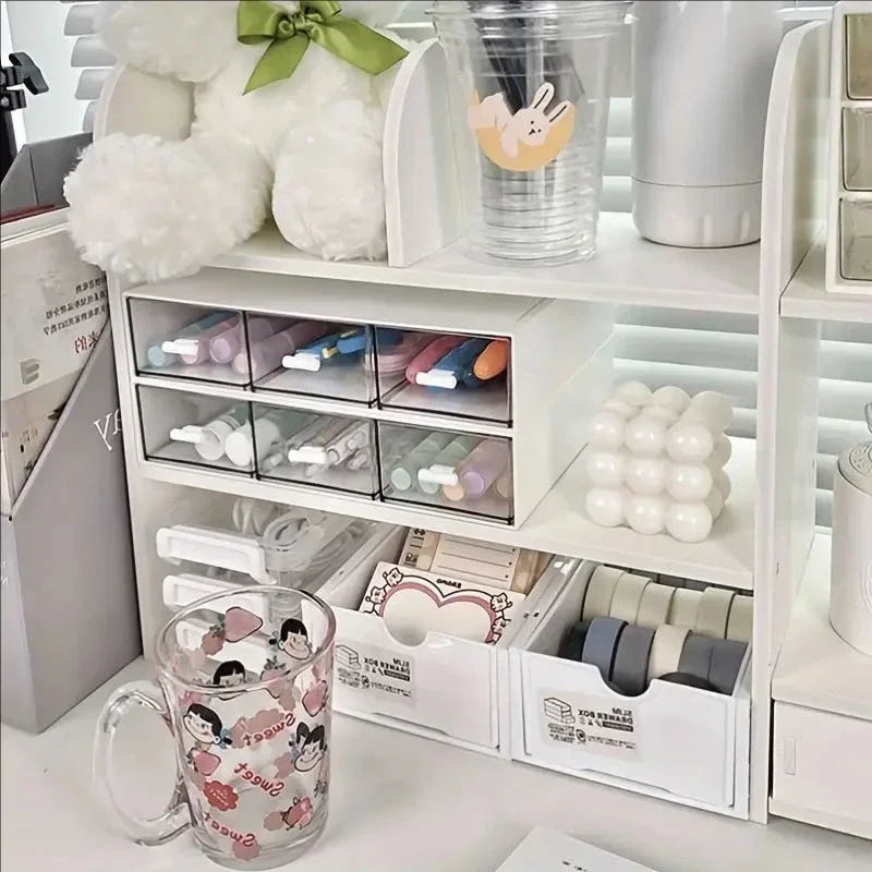 Transparante desk organizer – Zicht op al je spullen