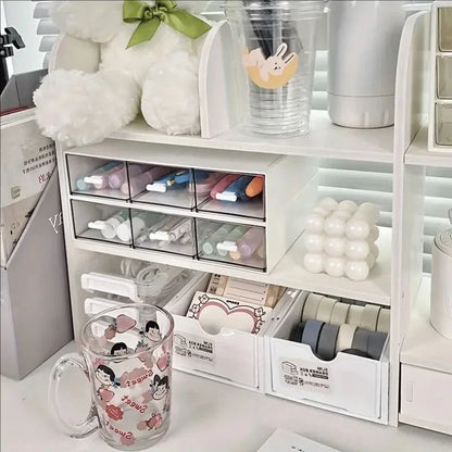 Transparante desk organizer – Zicht op al je spullen
