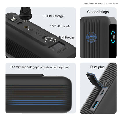 Draadloze powerbank met dubbele spoel