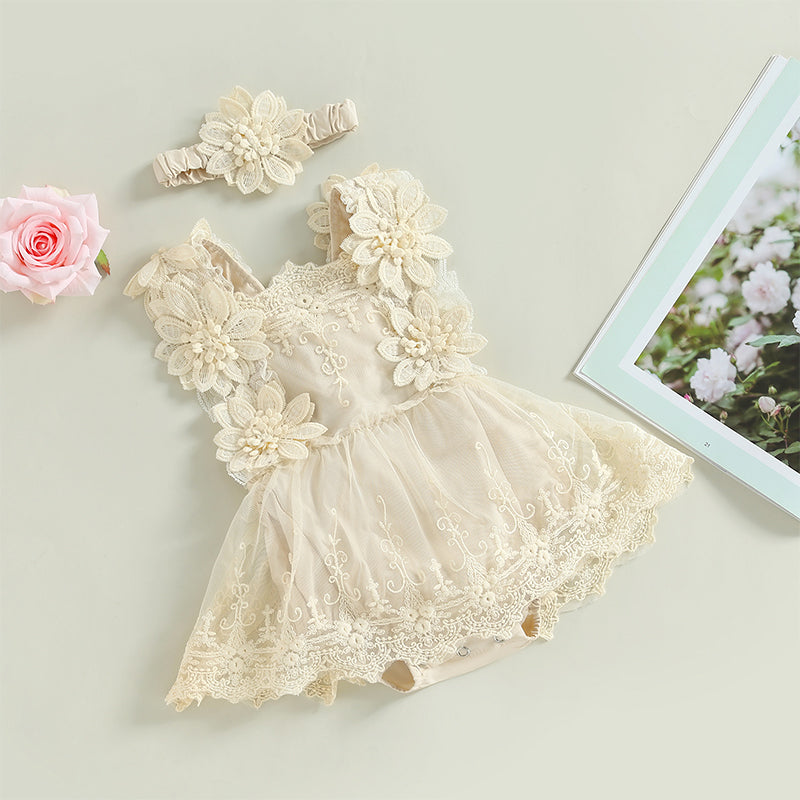 Meisjes kleding met glitters en strikken