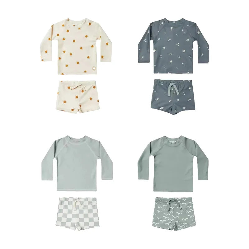 Comfortabele babykleding jongen in vrolijke kleuren