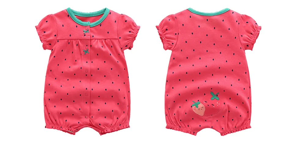Babykleding meisjes met bloemenprints en zachte stoffen