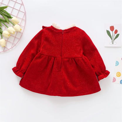 Meisjes kleding met glitters en strikken