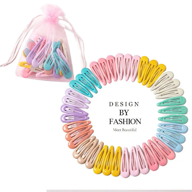 Set haar accessoires met pastel scrunchies