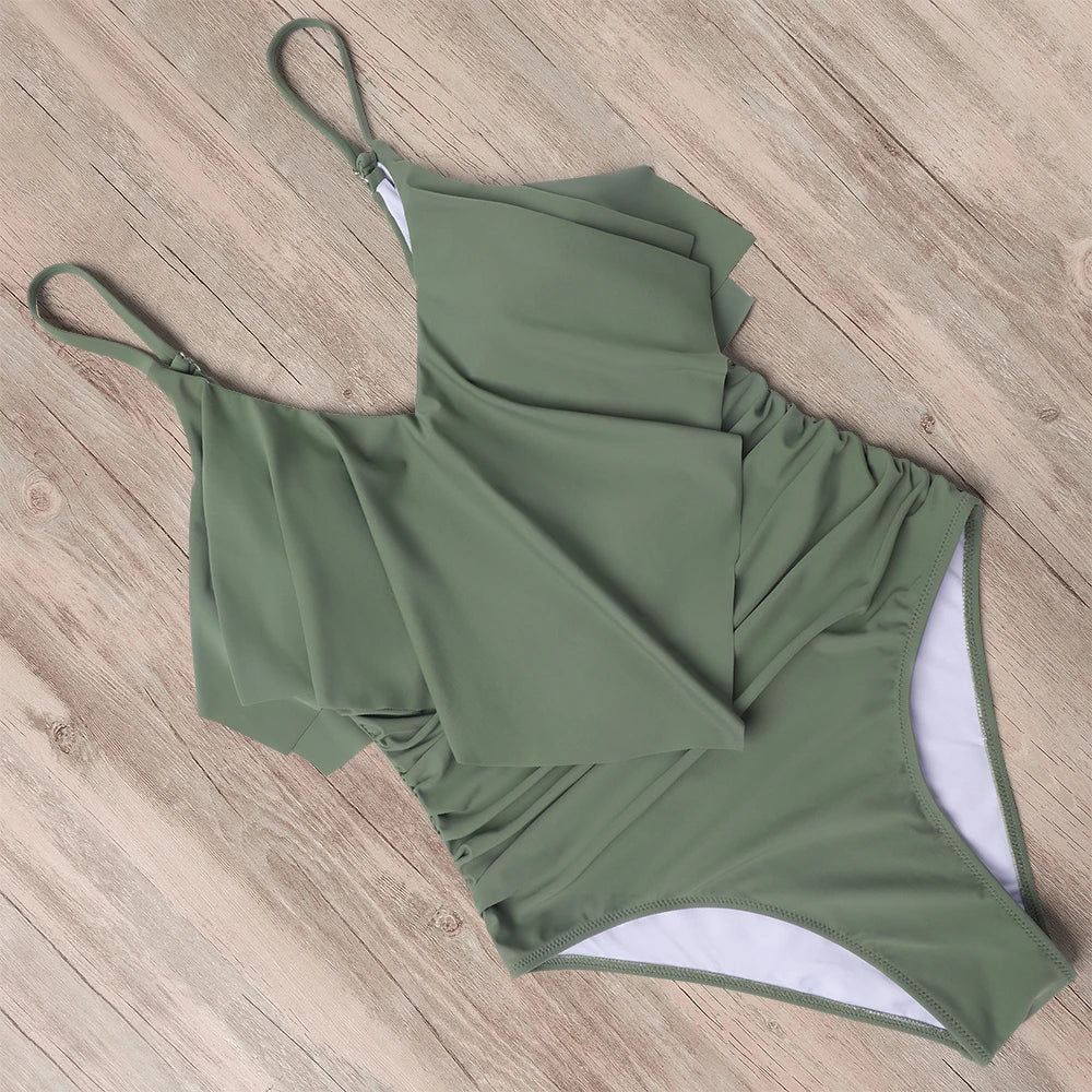 Zwemjurk met ceintuur – Accentueert de taille