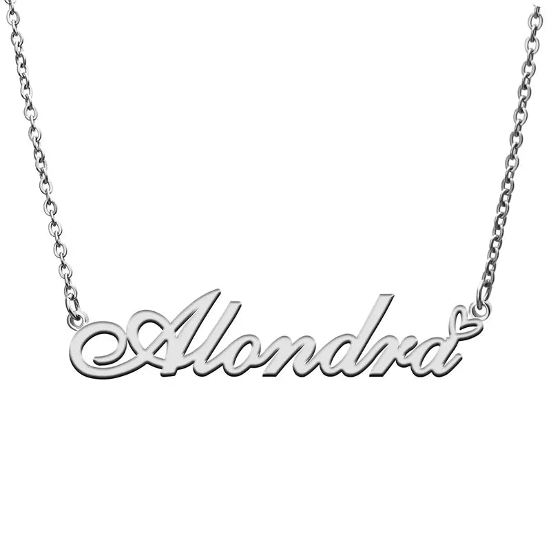 Luxe ketting met naam als gravure