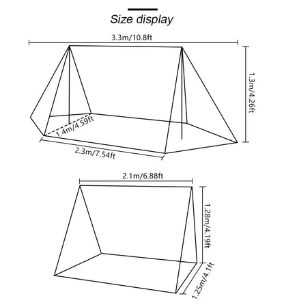 Pop up tent in felle kleur – Goed zichtbaar op de camping