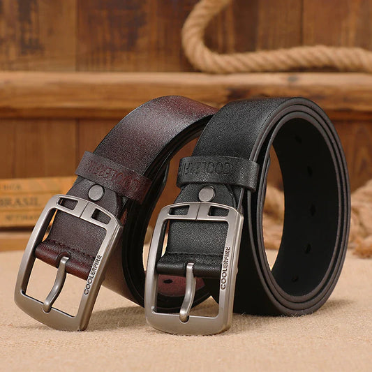 Riem heren met fijne gesp in matte afwerking