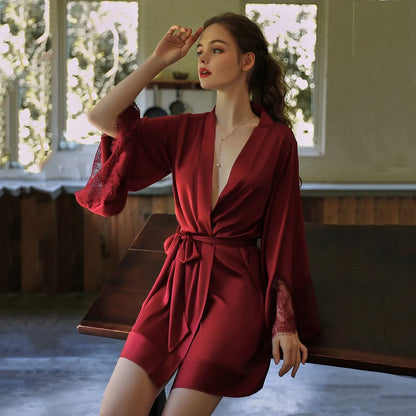 Dames ochtendjas met capuchon en zakken – Praktisch en warm