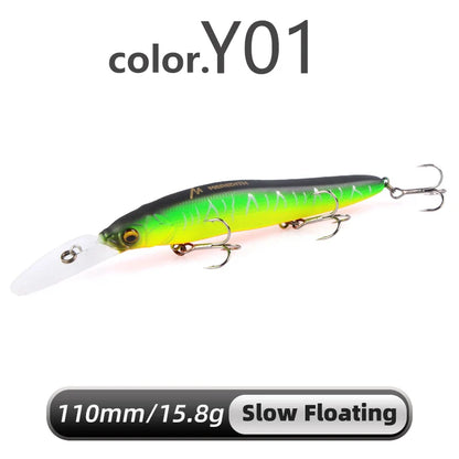 Realistische jerkbait voor actieve snoek