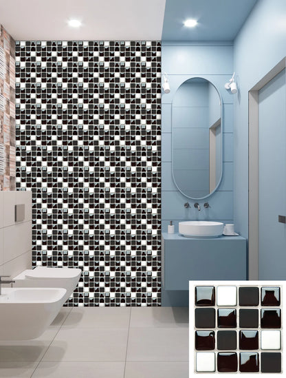 Glanzende mozaiek wandtegels – Reflecterend en chic