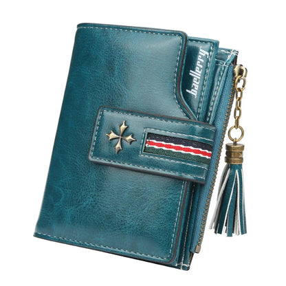 Luxe leren herenportemonnee met stiksels – Tijdloos design
