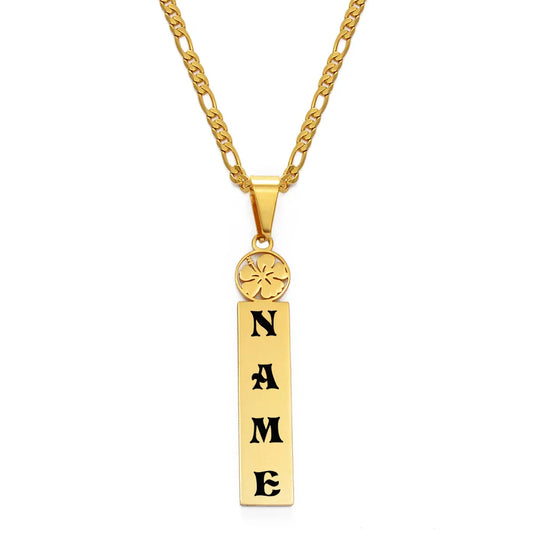 Gouden gepersonaliseerde ketting voor dames