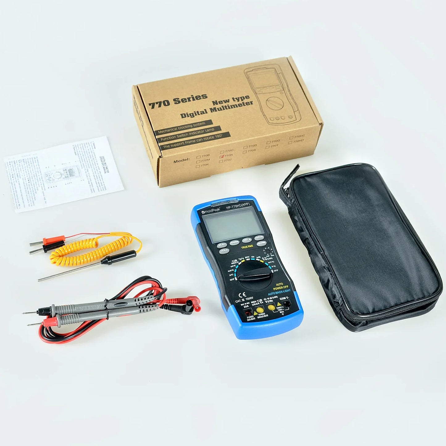 Multimeter met universele aansluitingen