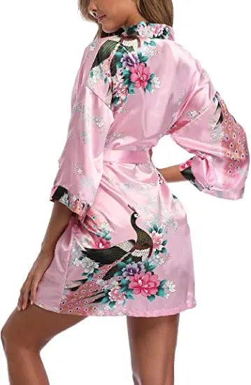 Ochtendjas Hunkemöller roze satijn – Chic en comfortabel