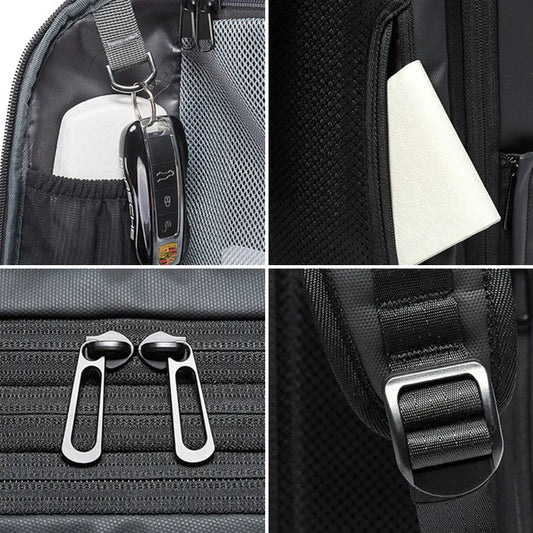 Handbagage rugzak met verstevigde achterkant