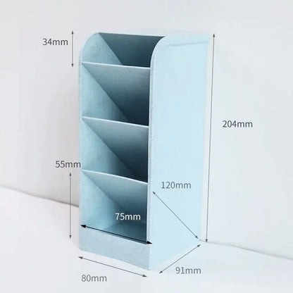 Luxe desk organizer in leerlook