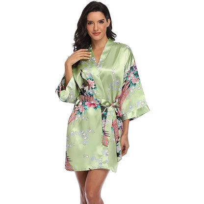 Elegante ochtendjas dames kant – Licht en stijlvol