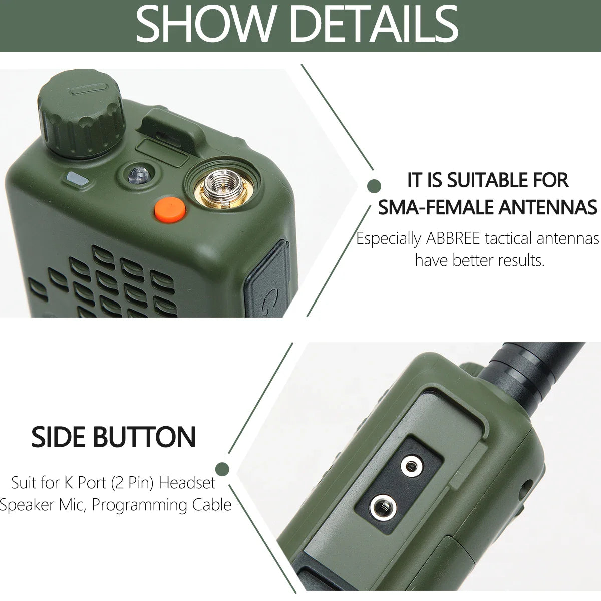 Walkie talkie professioneel met trilfunctie