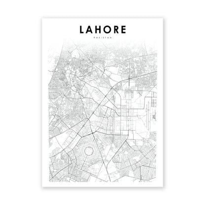 Wanddecoratie wereldkaart in XL formaat