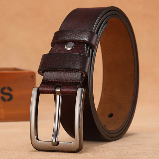 Riem heren met klassieke sluiting en fijne afwerking