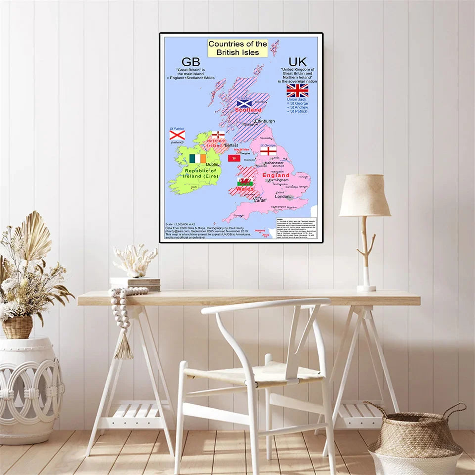 Wereldkaart schilderij – Een echte eyecatcher in huis