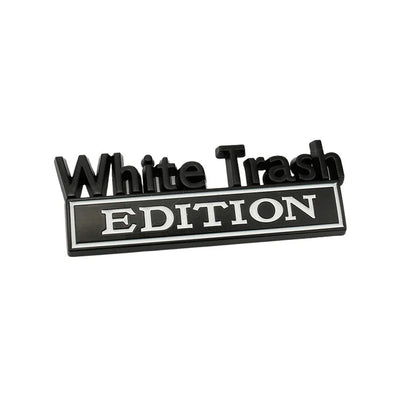 auto stickers - White Trash Edition met opvallende kleurencombinaties