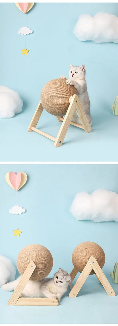 Design krabpaal met hout – Elegant en robuust