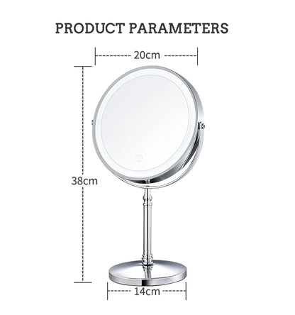 Verlichte Make-Up Spiegel voor Professioneel Gebruik - Ideaal voor Badkamer en Vanity