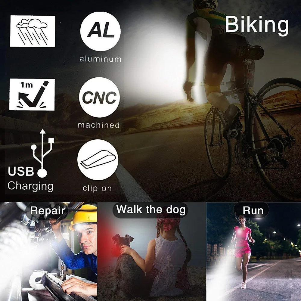 LED fietslamp met lange batterijduur