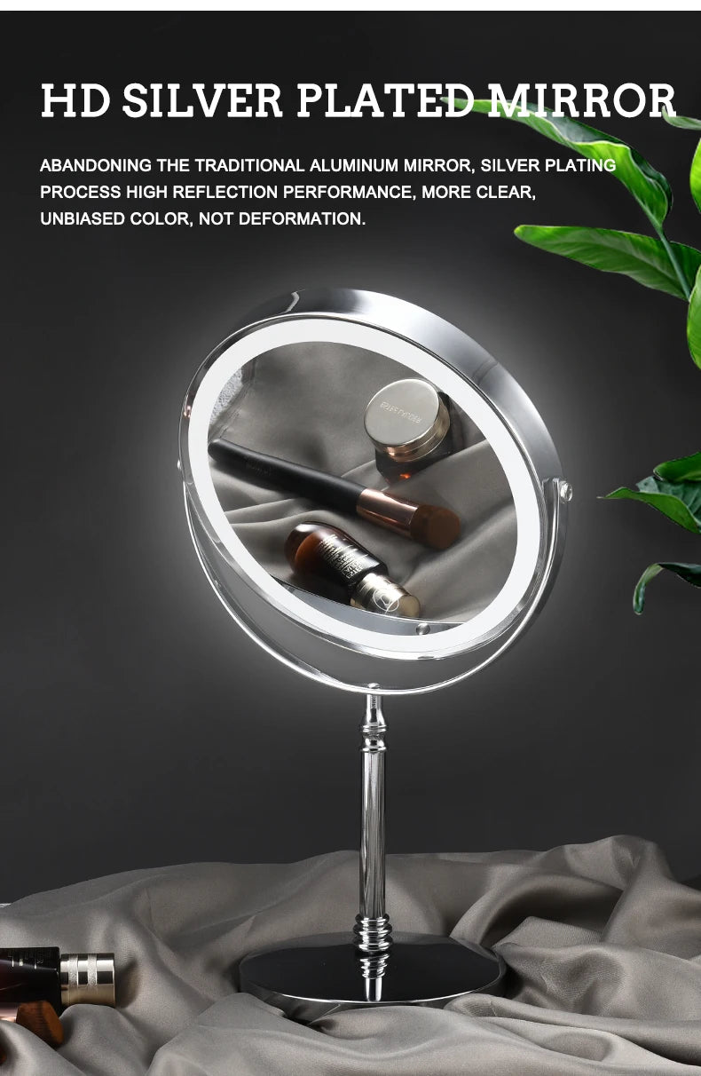 Verlichte Make-Up Spiegel voor Professioneel Gebruik - Ideaal voor Badkamer en Vanity