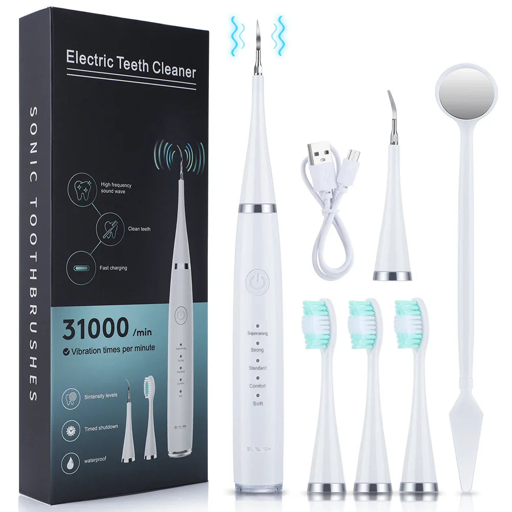 Tandsteen Verwijderaar - Ultrasoon met Meerdere Opzetstukken voor Perfecte Mondhygiëne