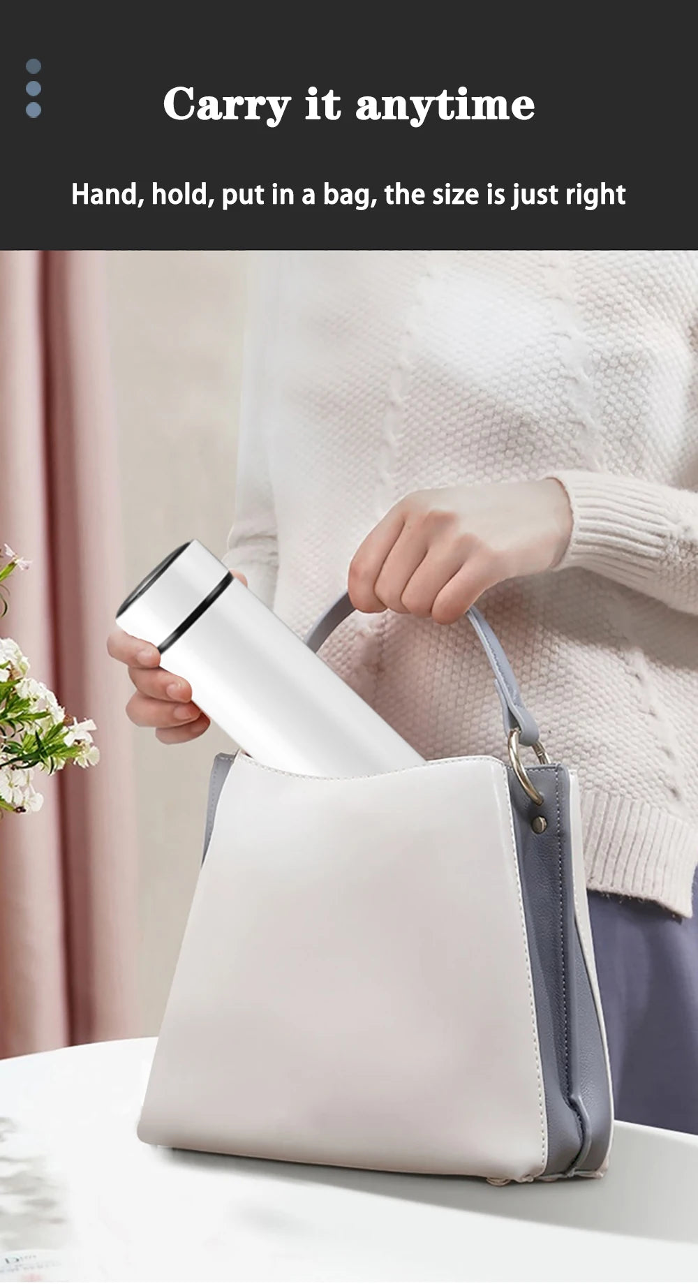 Thermosfles met lekvrije sluiting – Geen geknoei in je tas
