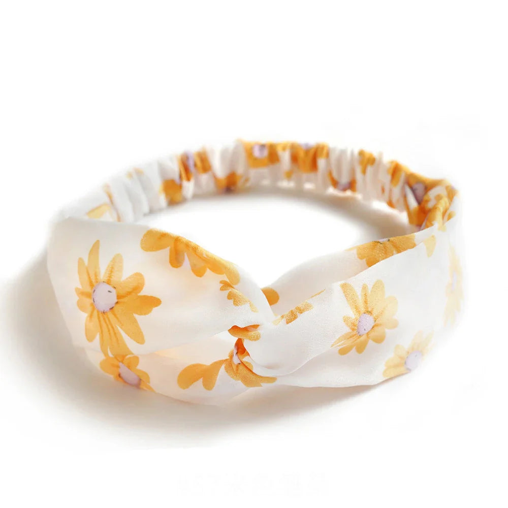 Haarband met strik in velvet stijl