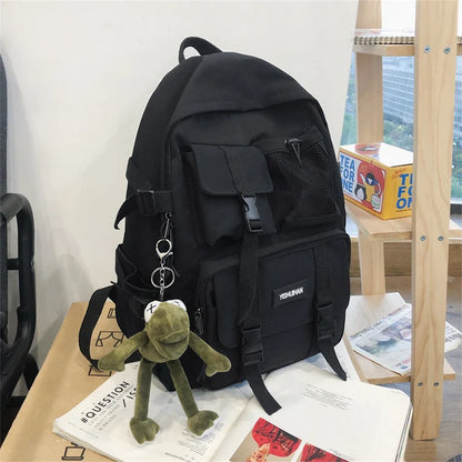 Handbagage rugzak met elastische zijvakken