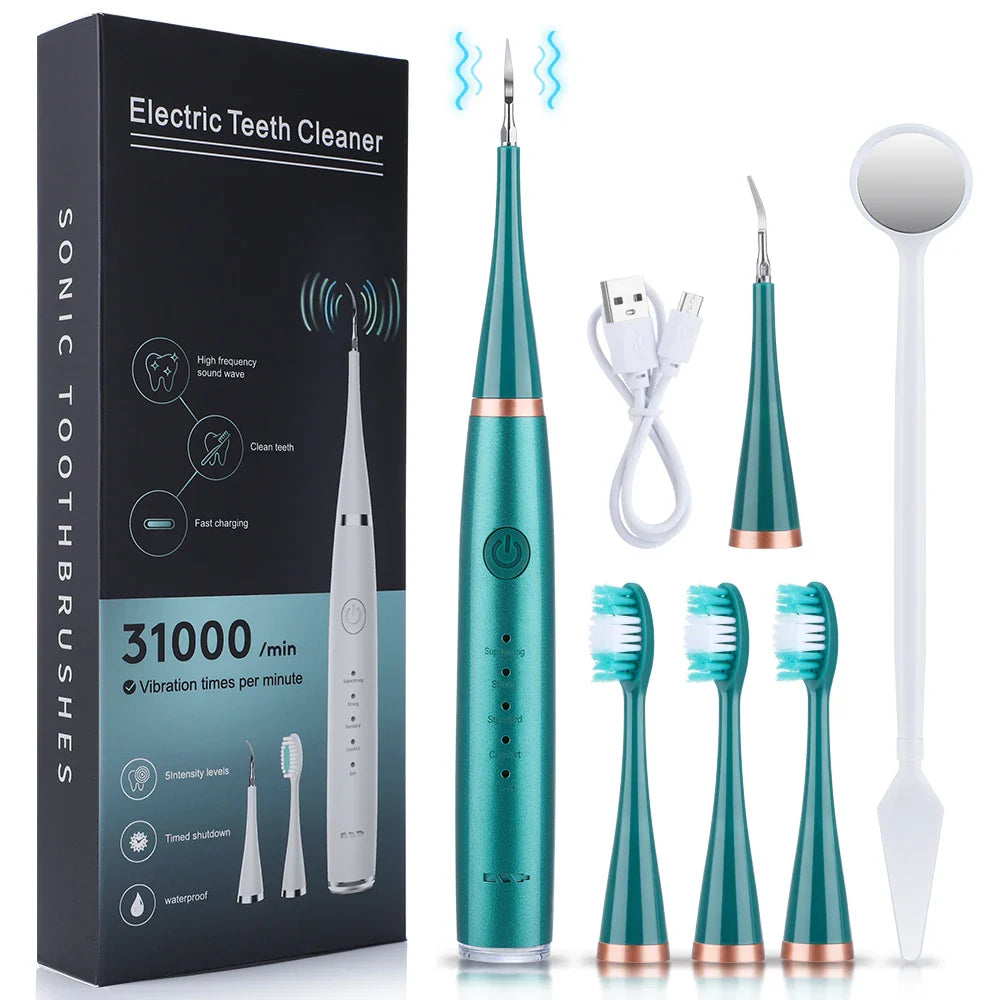 Tandsteen Verwijderaar - Ultrasoon met Meerdere Opzetstukken voor Perfecte Mondhygiëne
