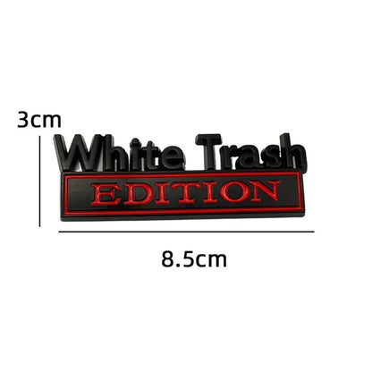 auto stickers - White Trash Edition met opvallende kleurencombinaties