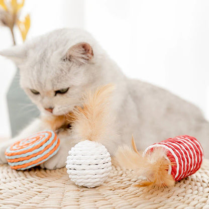 Kattenspeelgoed met pluche staart – Aantrekkelijk voor jachtgedrag